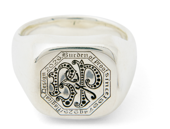 カービング イニシャルリング