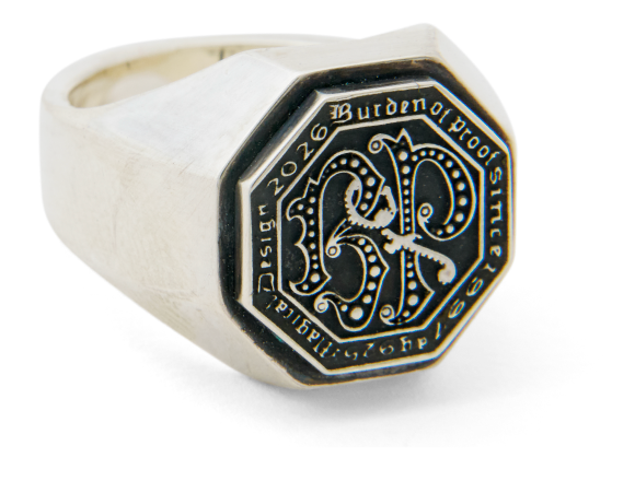 オクタゴン イニシャルリング（SV925）