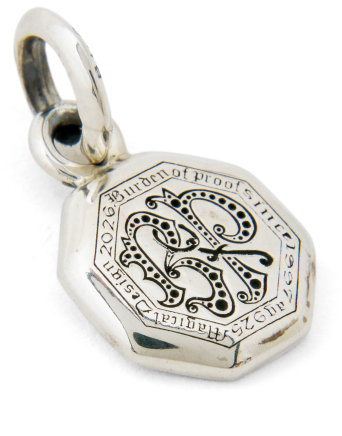 カービング イニシャルペンダント