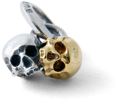 BOFP-309/ハートスカル SV - K18 コンビペンダント